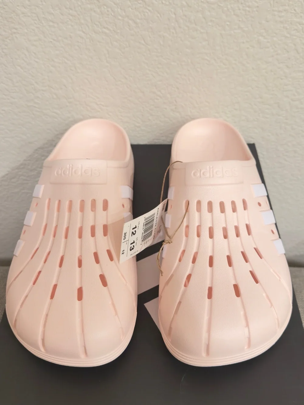 Adidas Adilette Clogs Pink White Shell Toe Slides